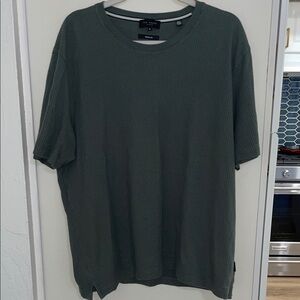 Ted Baker Green Short Sleeve Textured Crew Neck Tee | 6